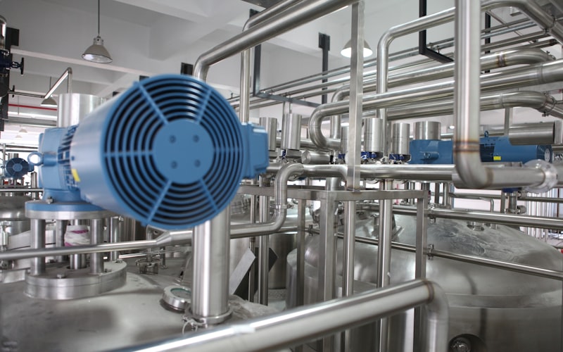 Heavy industrial environment with specialist infrastructure and equipment