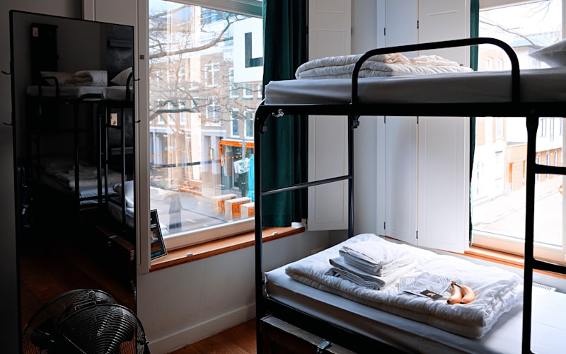 Modern student accommodation building with high-occupancy residential design